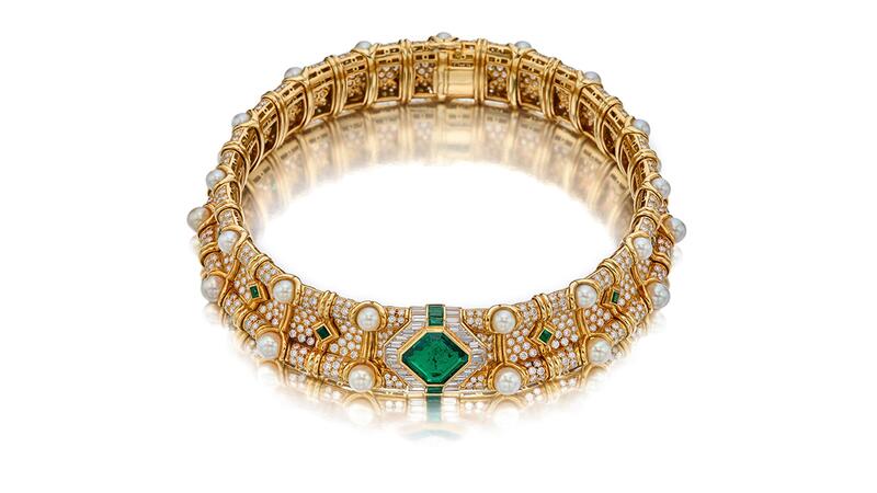 Barbara Sinatra Bulgari collar choker necklace